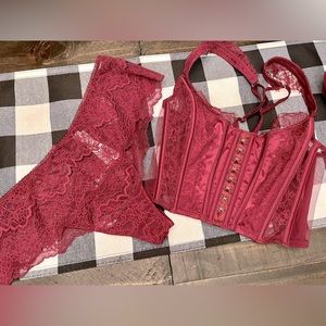 Victoria’s Secret Lace Corset & Panties